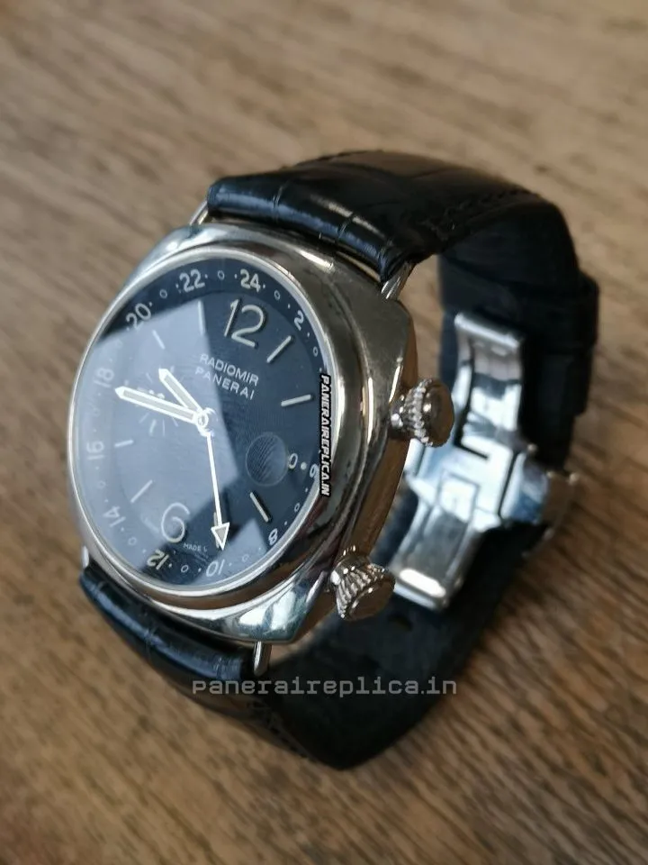 Alternative view of Exquisite Knockoff Panerai Radiomir Gmt 42mm White Gold Case Mens/unisex Automatic Watch