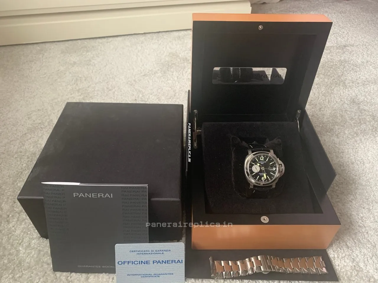 Mind-boggling Fake Panerai Luminor Gmt Automatic 44mm Titanium Case Mens/unisex Automatic Watch
