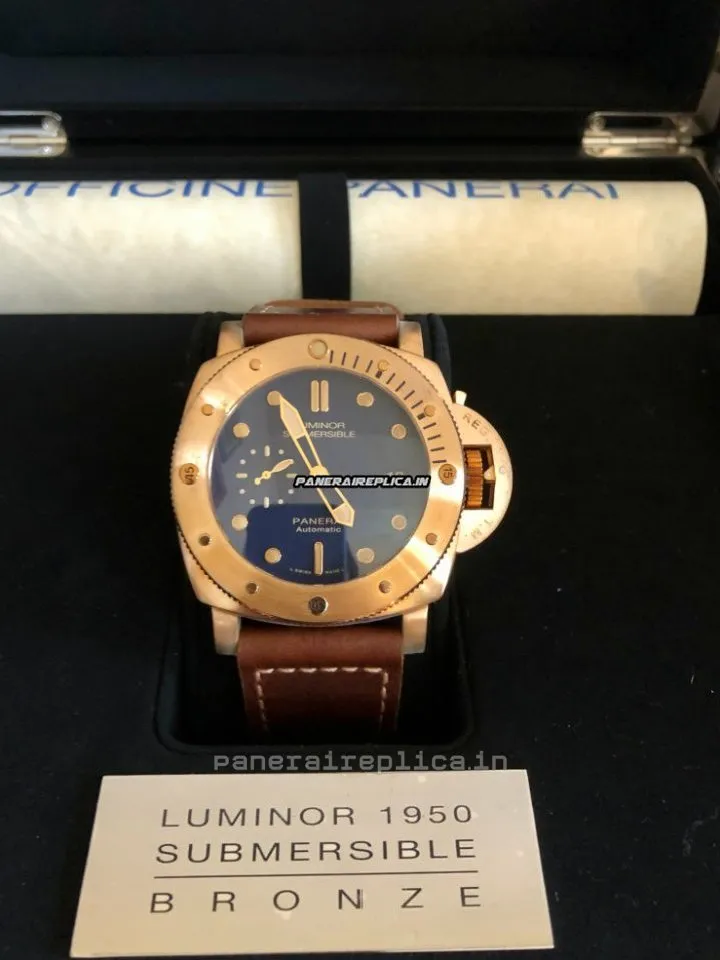 Alternative view of Amazing Replica Panerai Special Editions 47mm Bronze Case Mens/unisex Automatic Watch