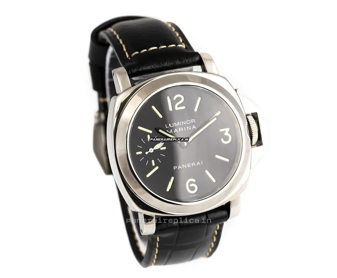 Alternative view of Amazing Imitation Panerai Luminor Marina 44mm Steel Case Mens/unisex Manual Winding Watch
