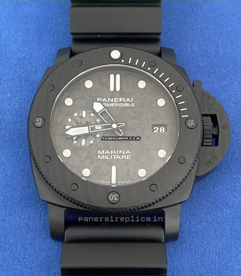 Alternative view of Incredible Fake Panerai Luminor Submersible 47mm Carbon Case Mens/unisex Automatic Watch