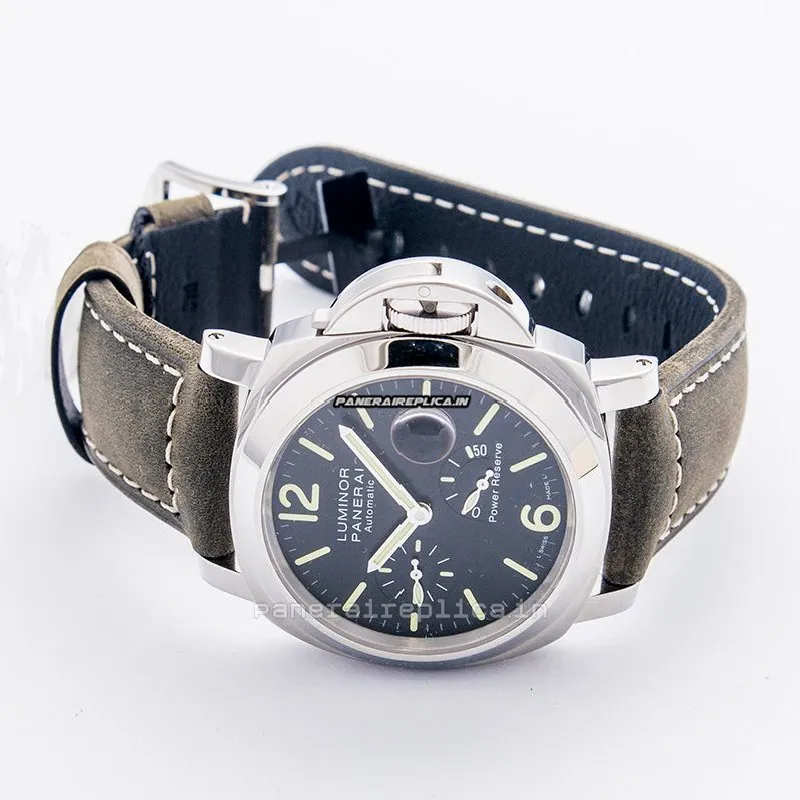 Alternative view of Defect Replica Panerai Luminor Power Reserve 44mm Steel Case Mens/unisex Automatic Watch