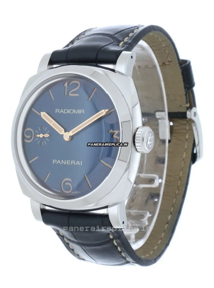 Alternative view of High Quality Fake Panerai Radiomir 1940 47mm Steel Case Mens/unisex Manual Winding Watch