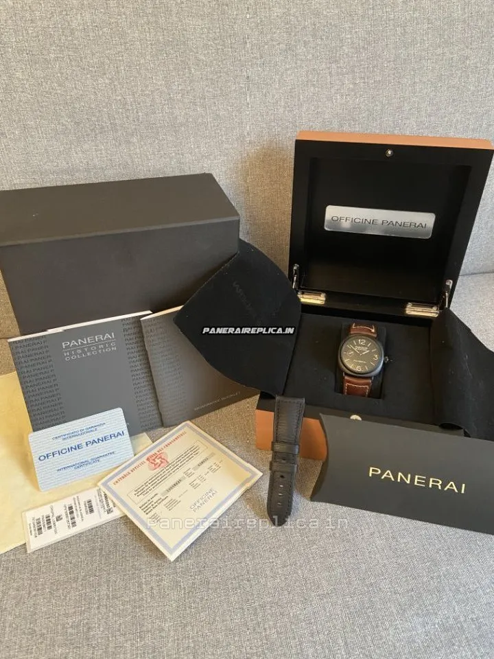 Alternative view of Wonderful Copy Panerai Radiomir Black Seal 45mm Ceramic Case Mens/unisex Manual Winding Watch