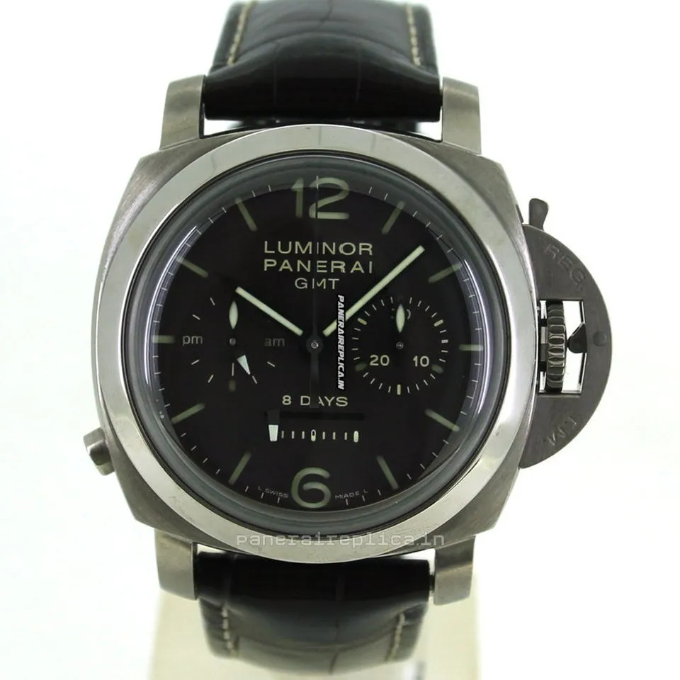 Popular Fakes Panerai Luminor 1950 44mm Titanium Case Manual Winding Watch
