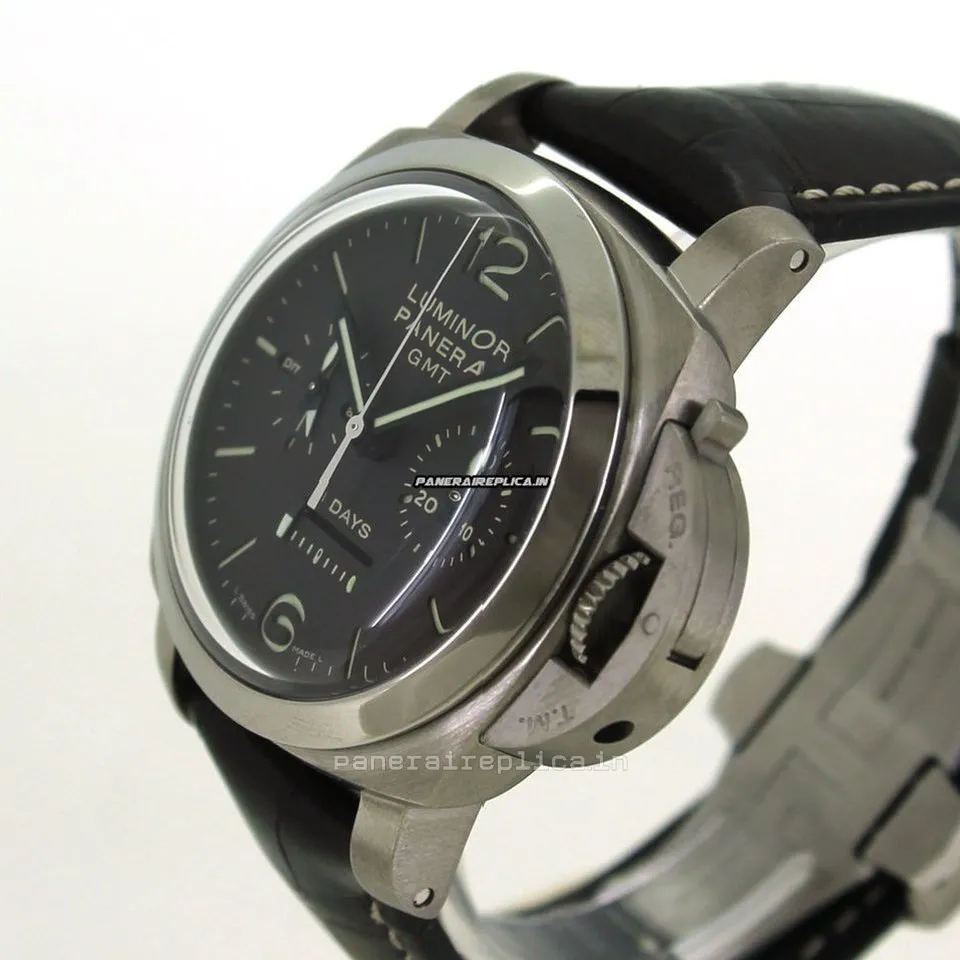 Alternative view of Popular Fakes Panerai Luminor 1950 44mm Titanium Case Manual Winding Watch