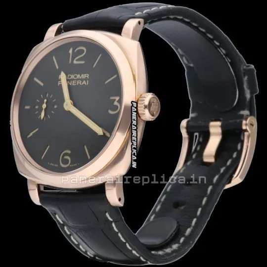 Alternative view of High Quality Fakes Panerai Radiomir 1940 42mm Rose Gold Case Mens/unisex Manual Winding Watch