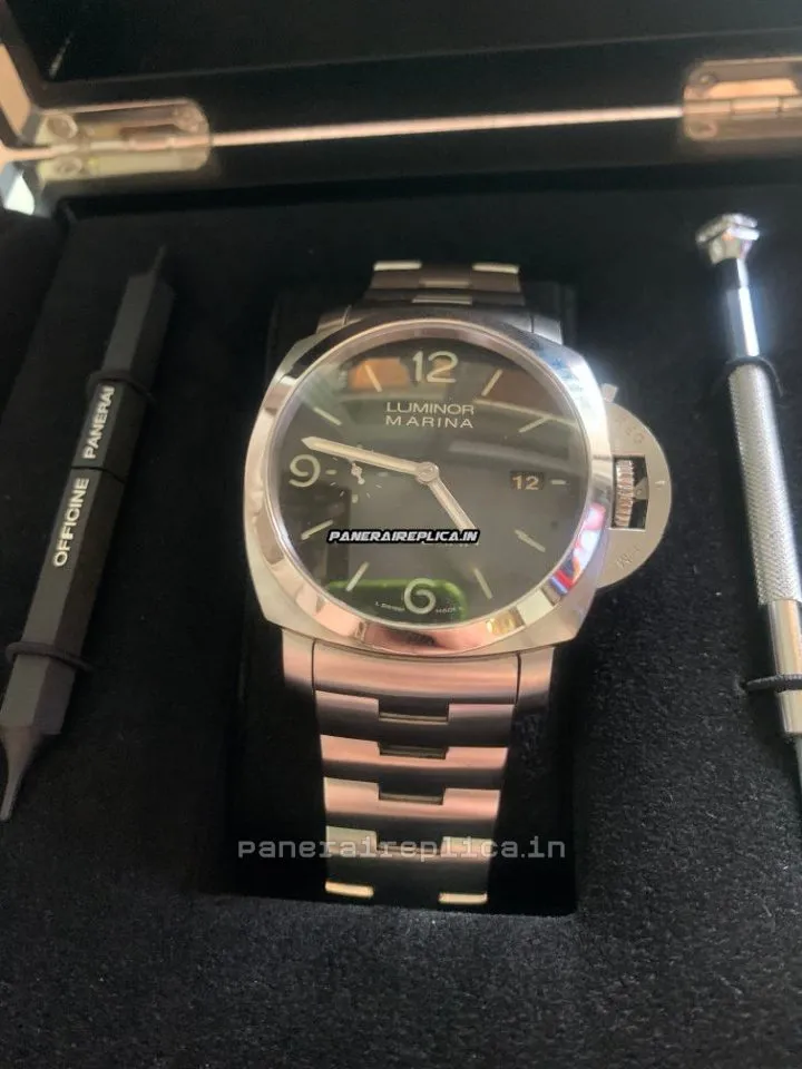 Alternative view of Lovely Fakes Panerai Luminor Marina 44mm Steel Case Mens/unisex Automatic Watch