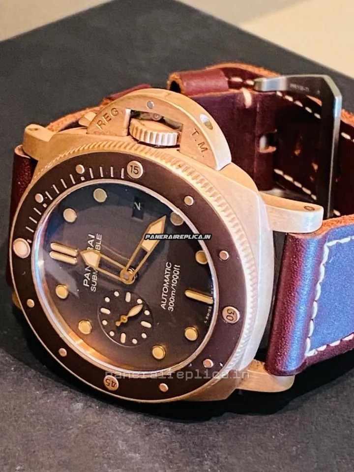 Incredible Replica Panerai Luminor Submersible 47mm Bronze Case Mens/unisex Automatic Watch