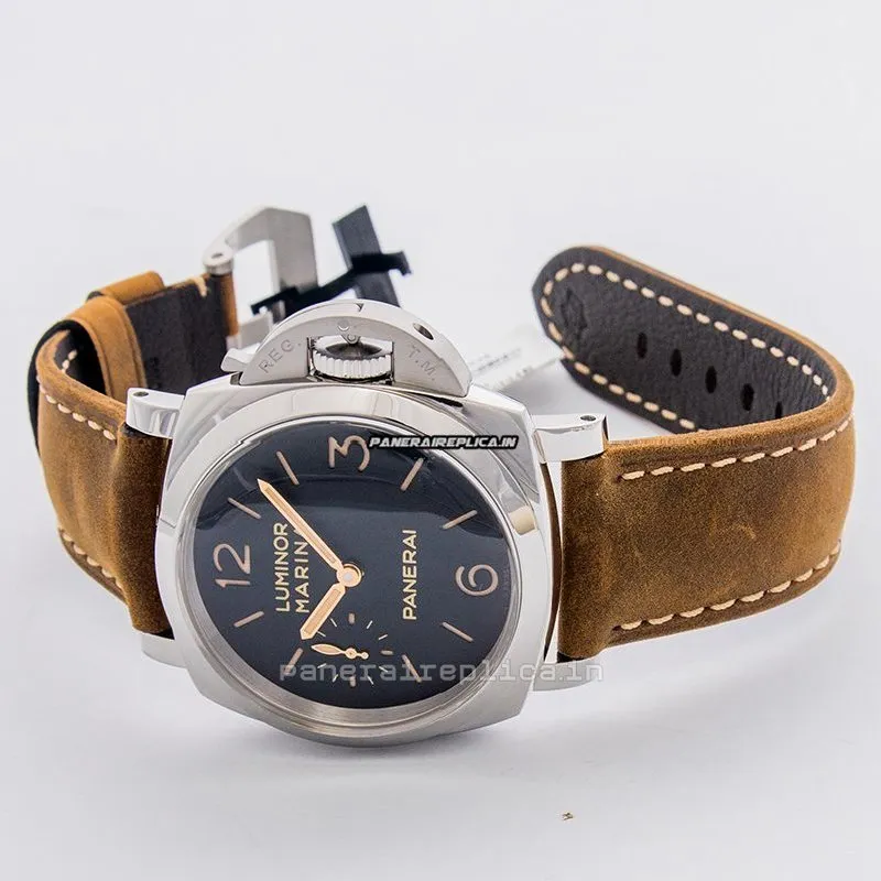 Alternative view of Lovely Copies Panerai Luminor Marina 47mm Steel Case Mens/unisex Manual Winding Watch