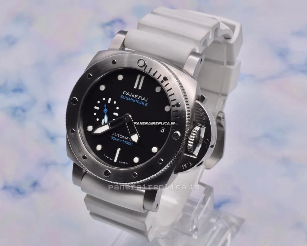Alternative view of Attractive Imitation Panerai Luminor Submersible 42mm Steel Case Mens/unisex Automatic Watch