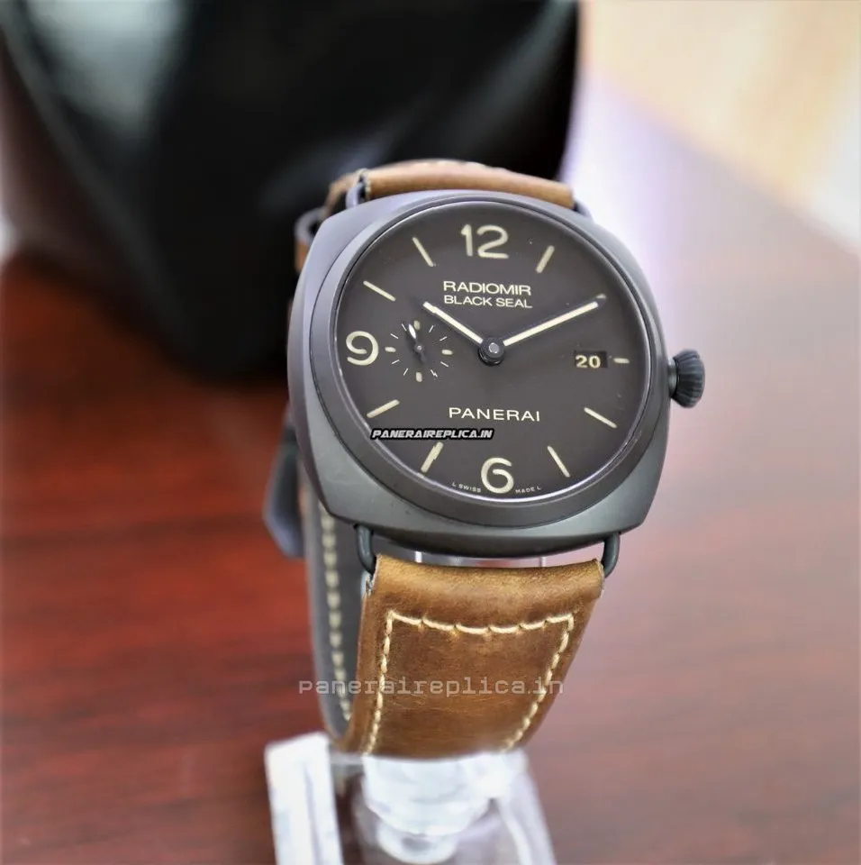 Alternative view of Pleasing Replica Panerai Radiomir Black Seal 45mm Ceramic Case Mens/unisex Automatic Watch