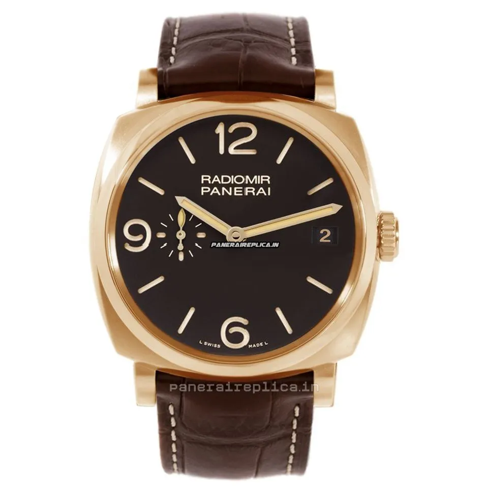 Remarkable Replicas Panerai Radiomir 1940 47mm Red Gold Case Mens/unisex Manual Winding Watch