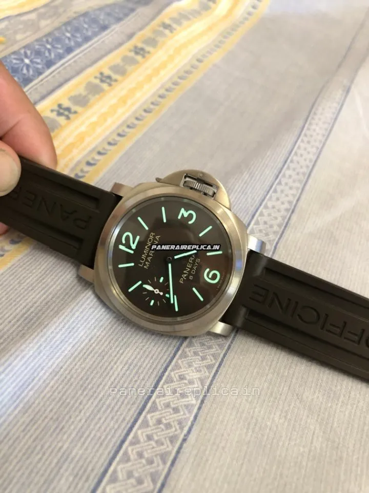 Unique Replica Panerai Luminor Marina 44mm Titanium Case Mens/unisex Manual Winding Watch