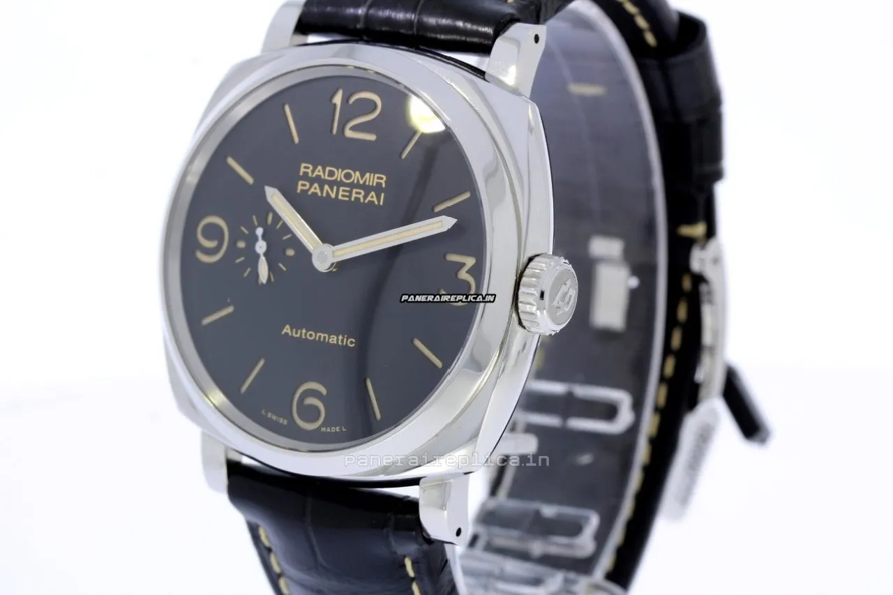 Alternative view of Inexpensive Knockoff Panerai Radiomir 1940 45mm Steel Case Mens/unisex Automatic Watch