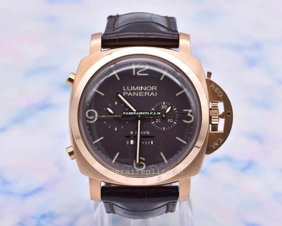 Design Replica Panerai Special Editions 47mm Rose Gold Case Mens/unisex Manual Winding Watch