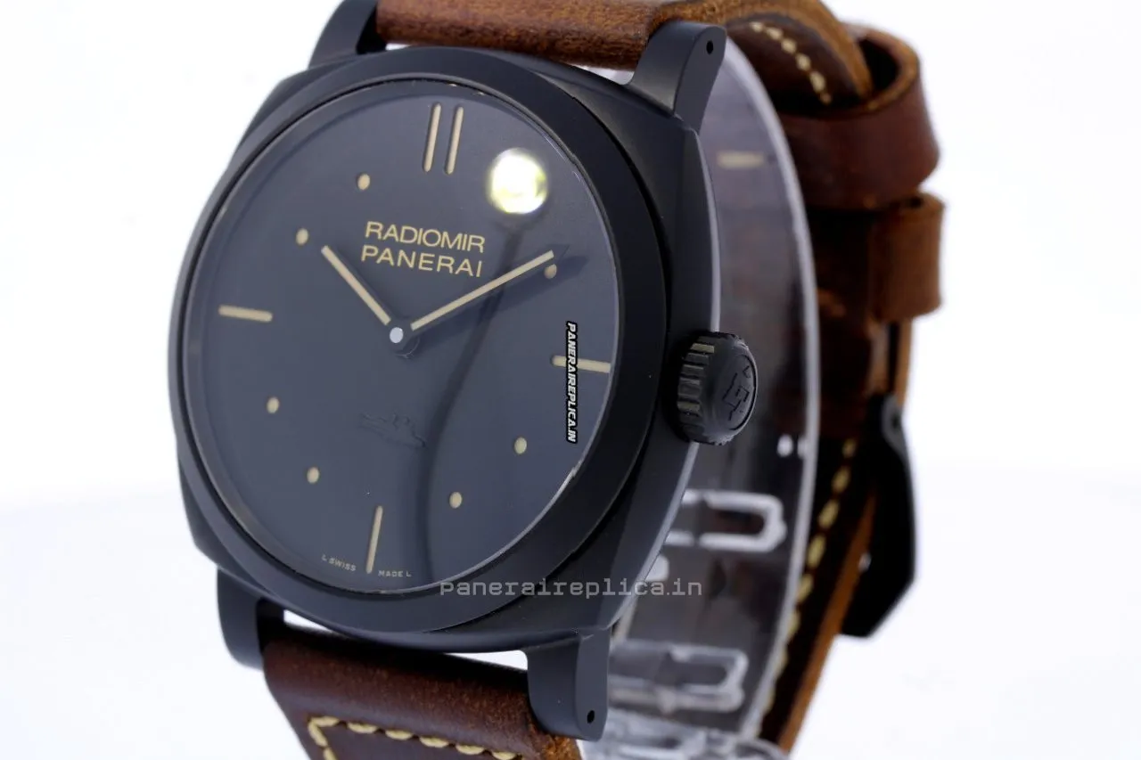 Alternative view of Excellent Replica Panerai Radiomir 1940 48mm Ceramic Case Mens/unisex Manual Winding Watch