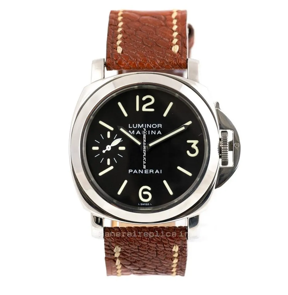 Fine Knockoff Panerai Luminor Marina 44mm Steel Case Mens/unisex Manual Winding Watch