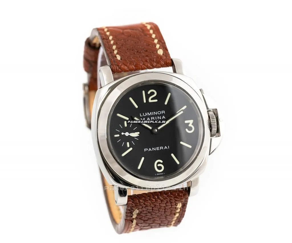 Alternative view of Fine Knockoff Panerai Luminor Marina 44mm Steel Case Mens/unisex Manual Winding Watch