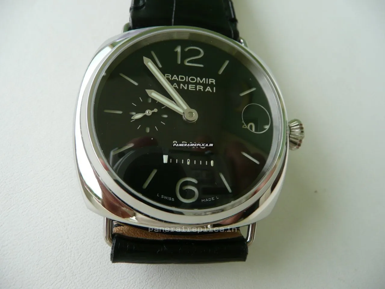 Alternative view of Fantastic Copies Panerai Radiomir 8 Days Gmt 45mm Steel Case Mens/unisex Manual Winding Watch