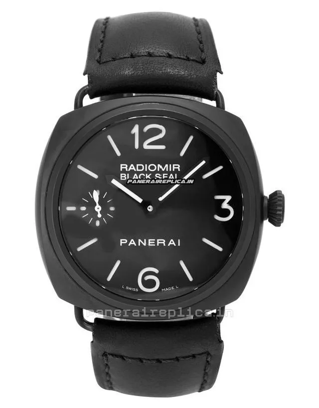 Alternative view of Superior Imitation Panerai Radiomir Black Seal 45mm Ceramic Case Mens/unisex Manual Winding Watch