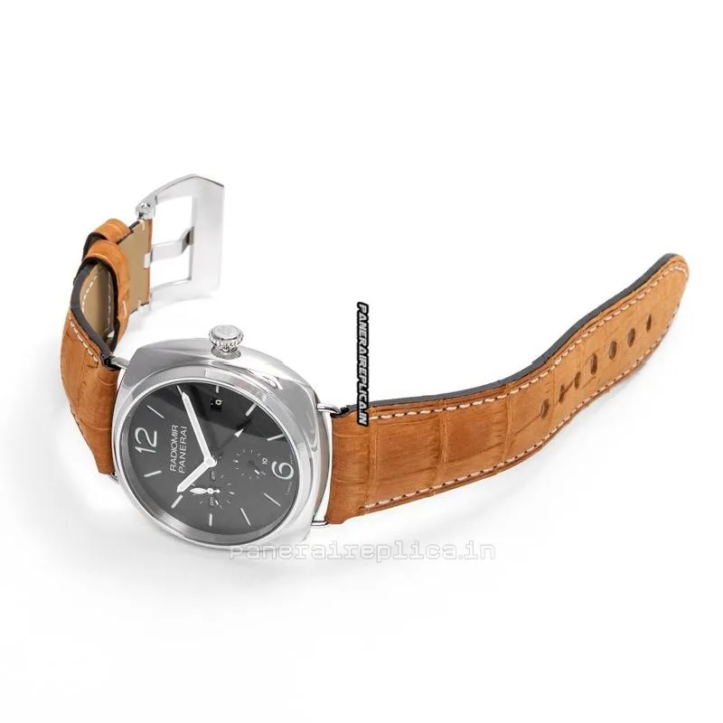 Alternative view of Incredible Knockoff Panerai Radiomir 10 Days Gmt 47mm Steel Case Mens/unisex Manual Winding Watch