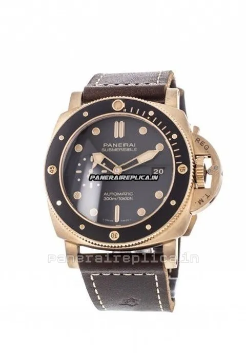 Alternative view of High Quality Clone Panerai Luminor Submersible 47mm Bronze Case Mens/unisex Automatic Watch