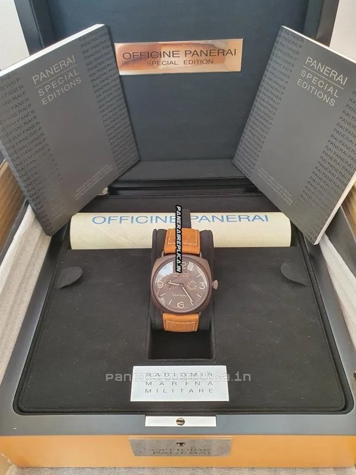 Alternative view of Fine Imitation Panerai Special Editions 47mm Ceramic Case Mens/unisex Manual Winding Watch