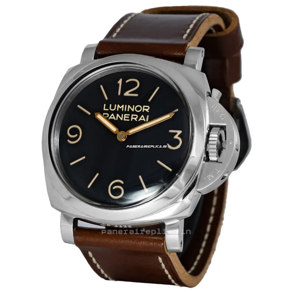 Alternative view of High-end Replicas Panerai Luminor 1950 47mm Steel Case Manual Winding Watch