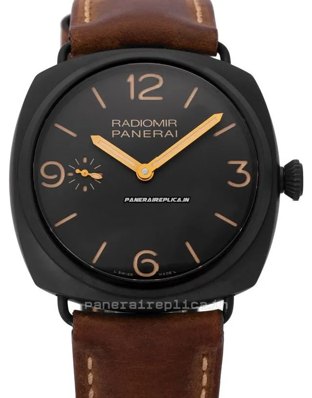 Attractive Fake Panerai Radiomir 3 Days Gmt 47mm Ceramic Case Mens/unisex Manual Winding Watch