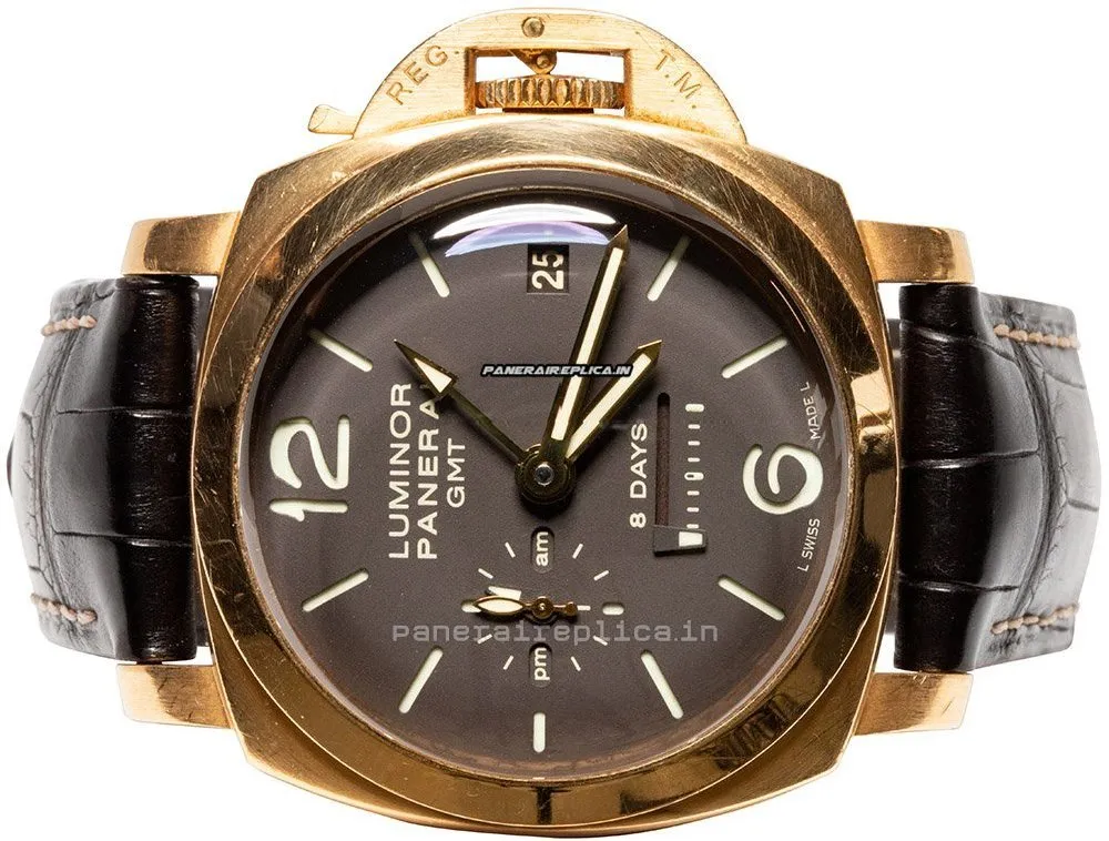 Wholesale Replicas Panerai Luminor 1950 44,00mm Rose Gold Case Mens/unisex Manual Winding Watch