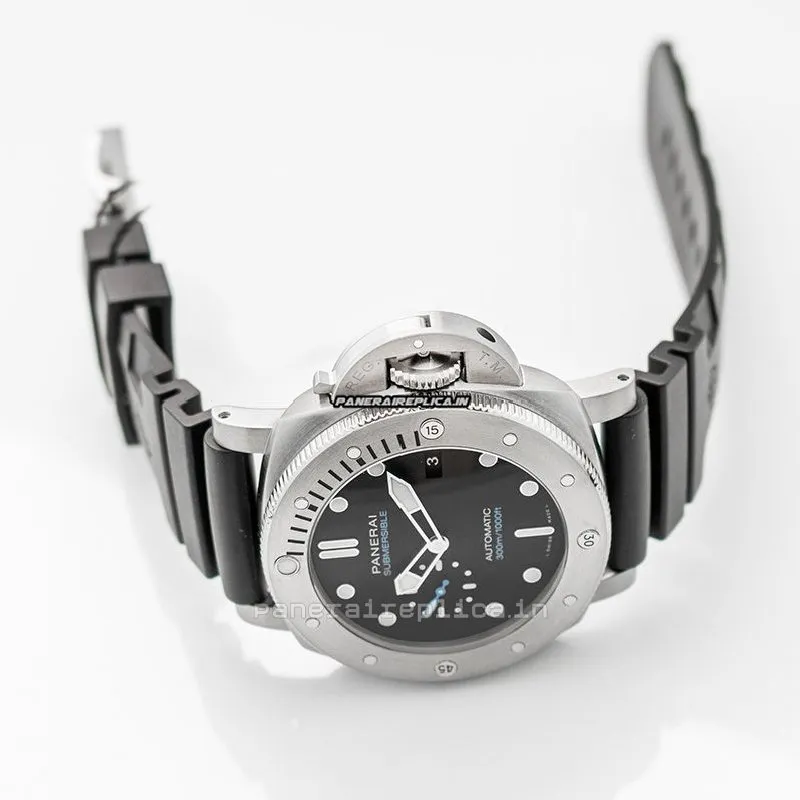 Alternative view of Superior Knockoff Panerai Luminor Submersible 47mm Titanium Case Mens/unisex Automatic Watch
