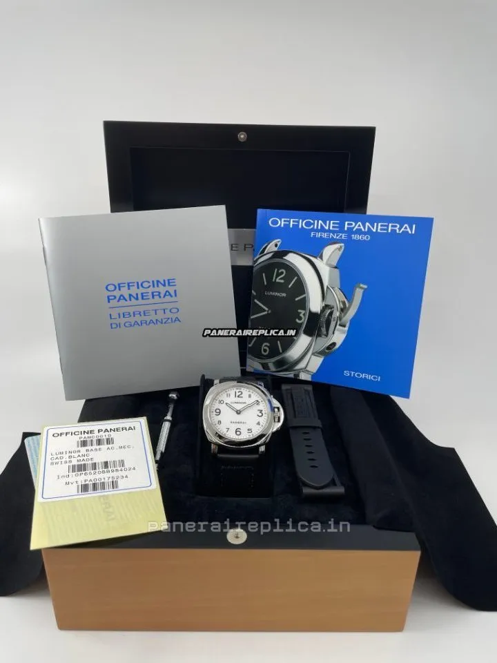 Alternative view of Fantastic Imitation Panerai Luminor Base 44mm Steel Case Mens/unisex Manual Winding Watch
