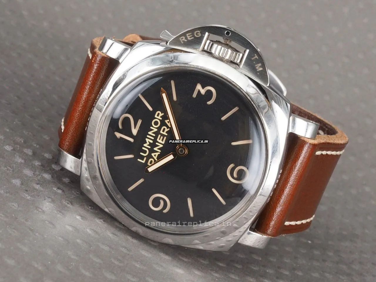 Alternative view of Fantastic Replica Panerai Luminor 1950 47mm Steel Case Mens/unisex Manual Winding Watch