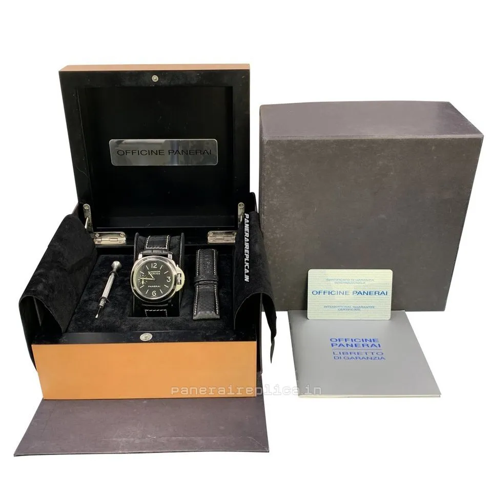 Alternative view of Pleasing Replica Panerai Luminor Marina 44mm Steel Case Mens/unisex Manual Winding Watch