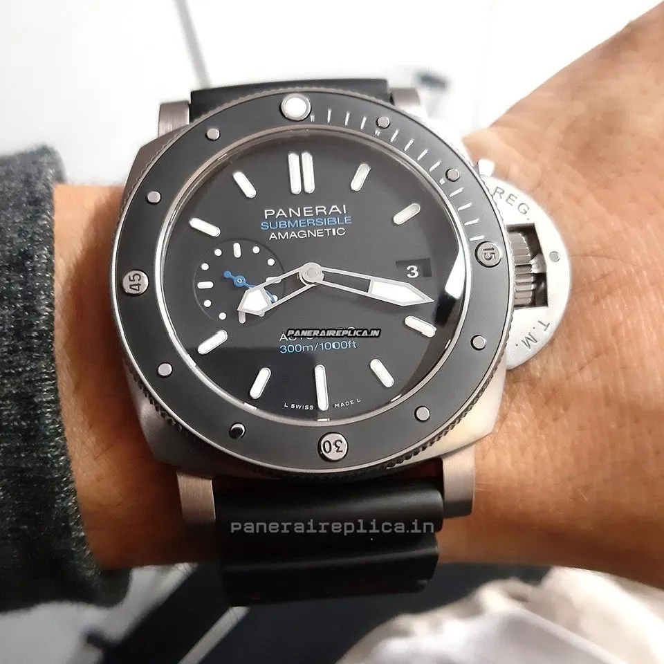 Terrific Replica Panerai Luminor Submersible 47mm Titanium Case Mens/unisex Automatic Watch