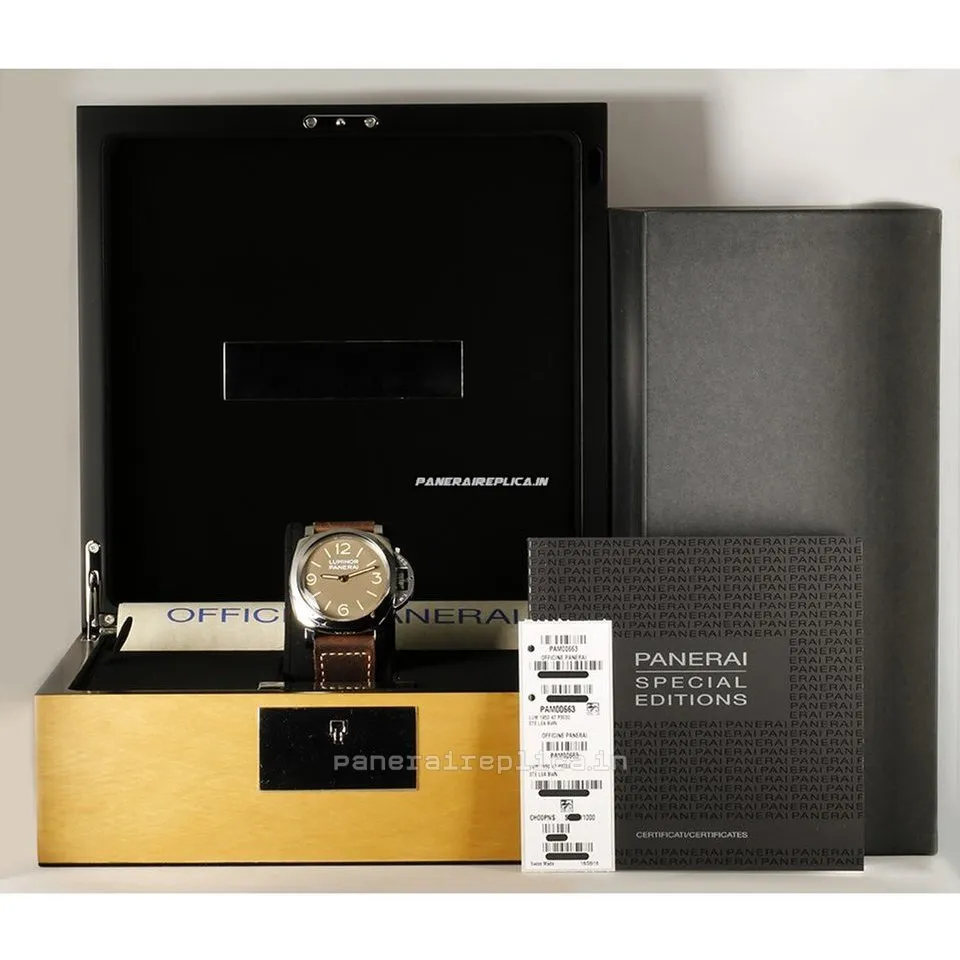 Alternative view of Top Knockoff Panerai Special Editions 47mm Steel Case Manual Winding Watch