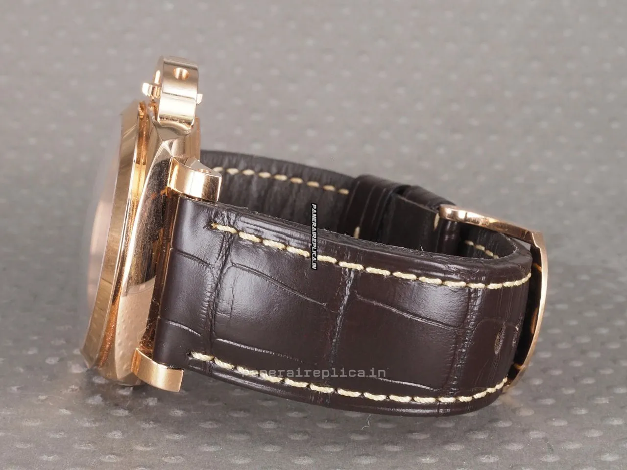 Alternative view of Ideal Clone Panerai Luminor 1950 44mm Rose Gold Case Mens/unisex Manual Winding Watch