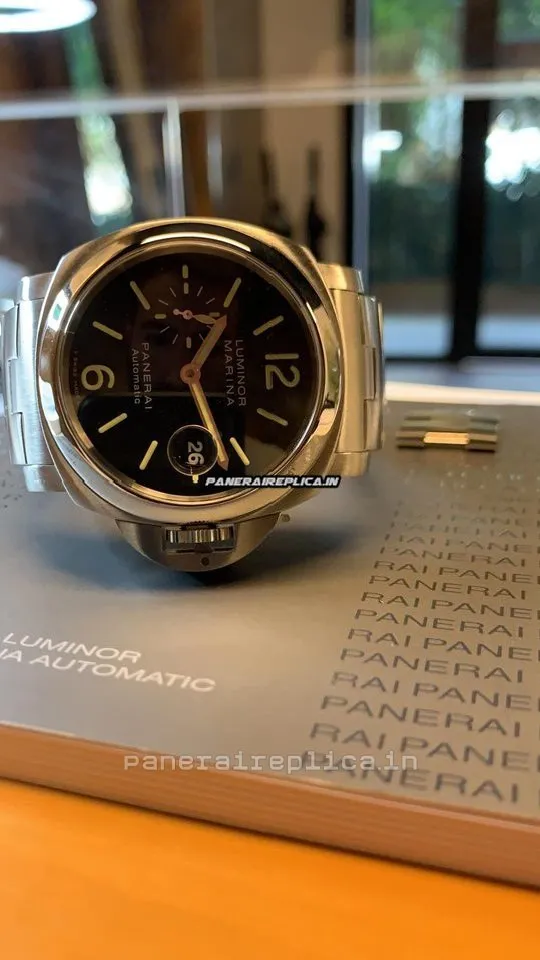Alternative view of Fantastic Fake Panerai Luminor Marina 44mm Steel Case Mens/unisex Automatic Watch