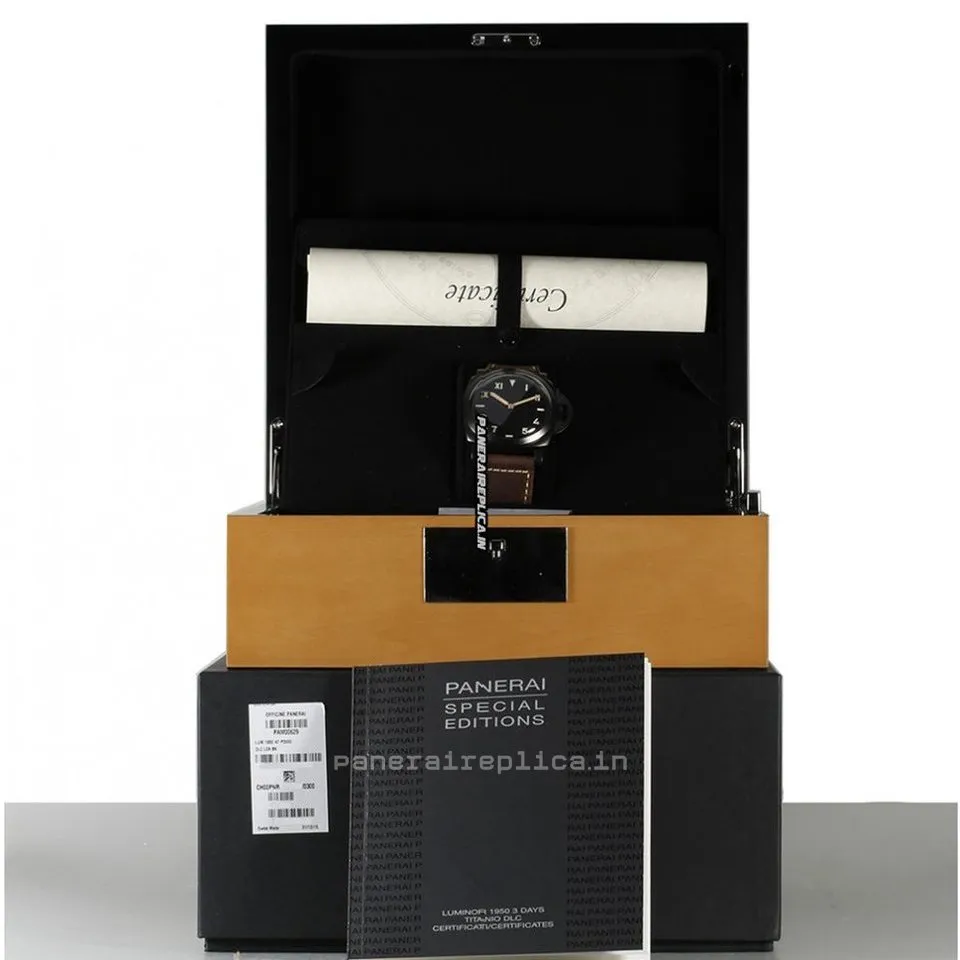 Alternative view of Special Imitation Panerai Special Editions 47mm Titanium Case Mens/unisex Manual Winding Watch