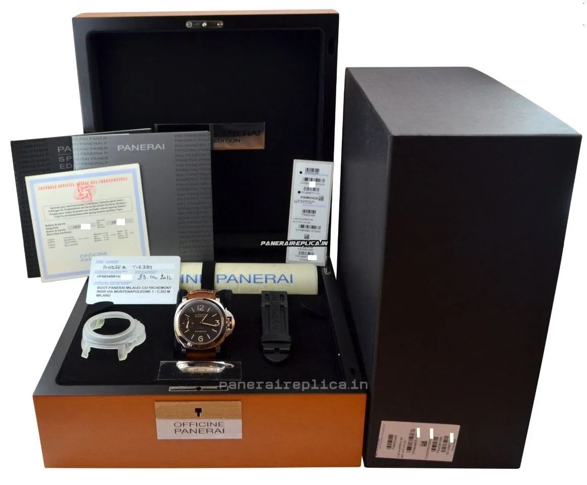 Alternative view of Discount Fake Panerai Special Editions 44mm Steel Case Manual Winding Watch