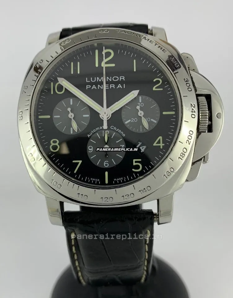Alternative view of Great Replica Panerai Luminor Chrono 44mm Steel Case Mens/unisex Automatic Watch