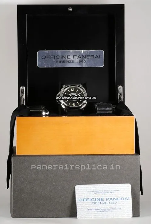 Alternative view of Inexpensive Replica Panerai Luminor Marina 44mm Steel Case Mens/unisex Manual Winding Watch