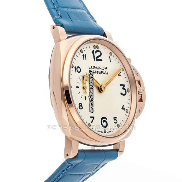 Alternative view of Aaa Copy Panerai Luminor Due 42mm Rose Gold Case Mens/unisex Manual Winding Watch