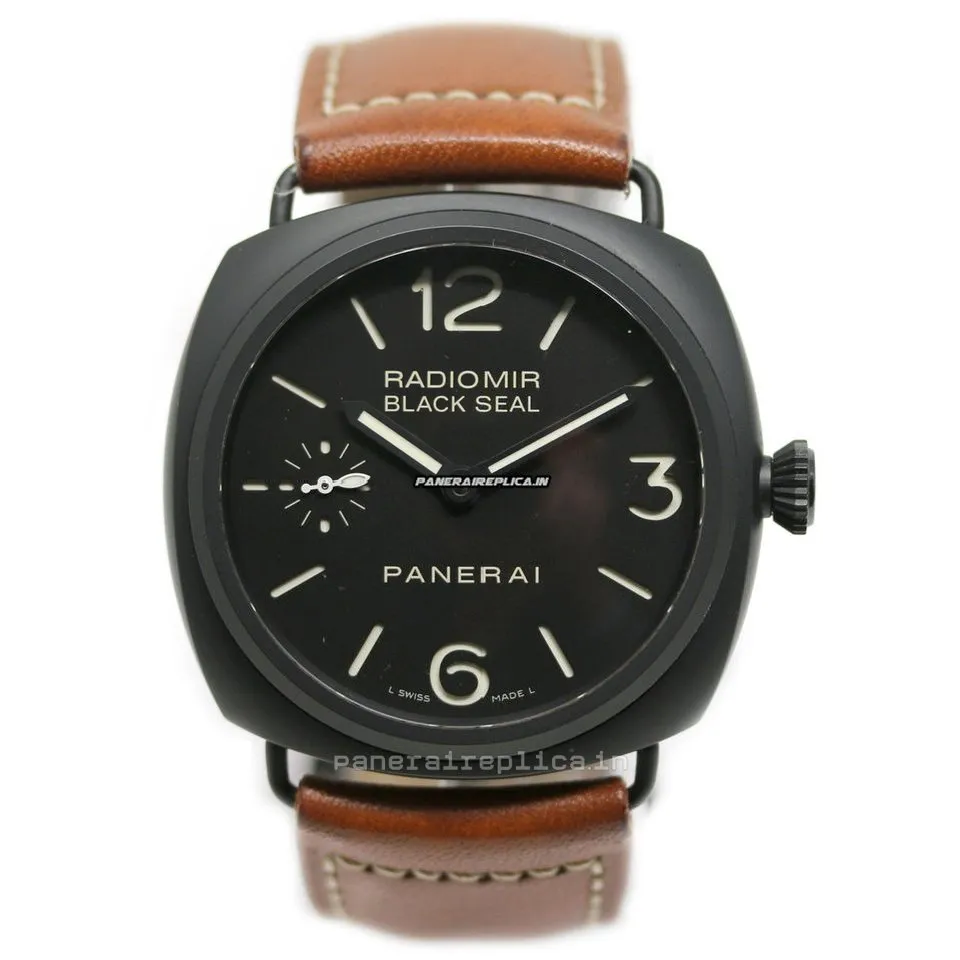Alternative view of Good Fake Panerai Radiomir Black Seal 45mm Ceramic Case Mens/unisex Manual Winding Watch