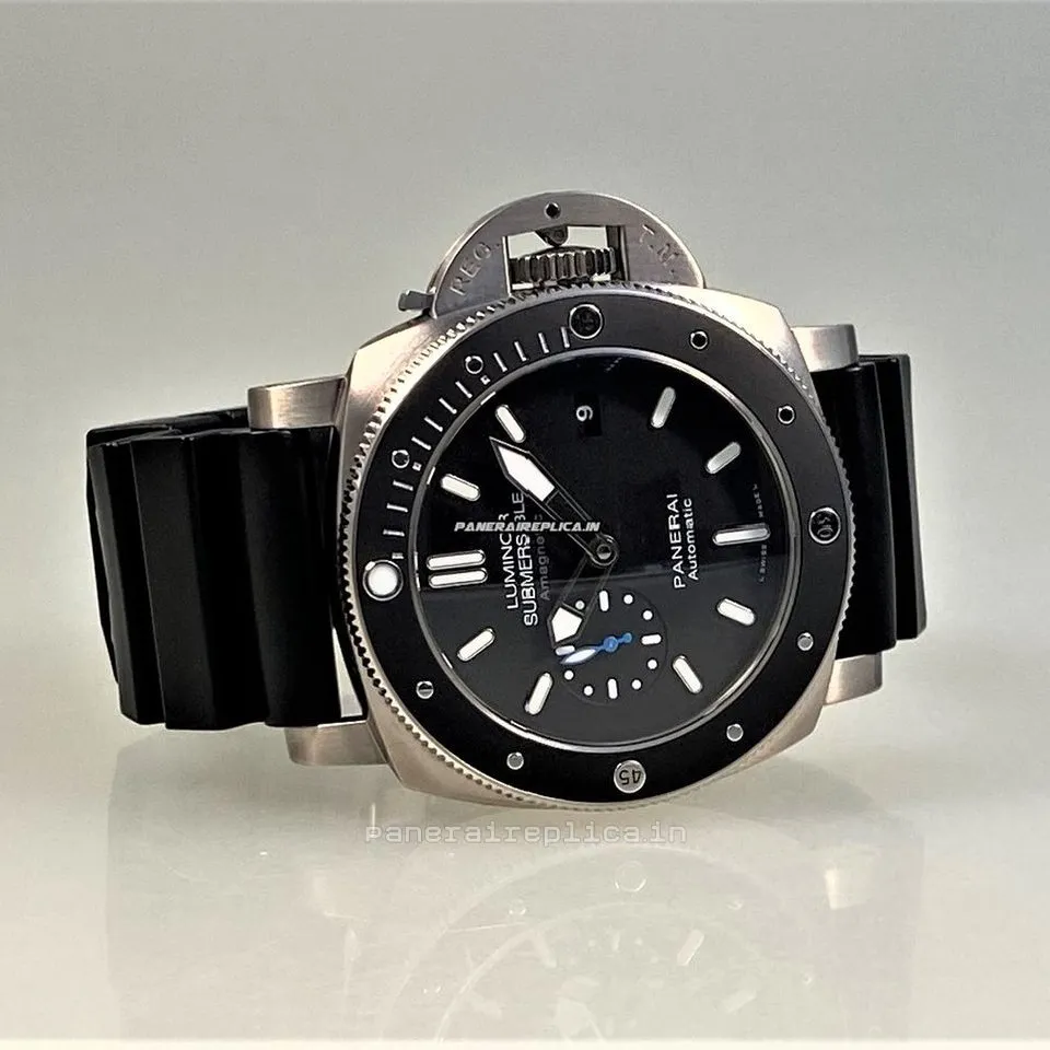 Alternative view of Fabulous Replica Panerai Luminor Submersible 47x44mm Titanium Case Mens/unisex Automatic Watch