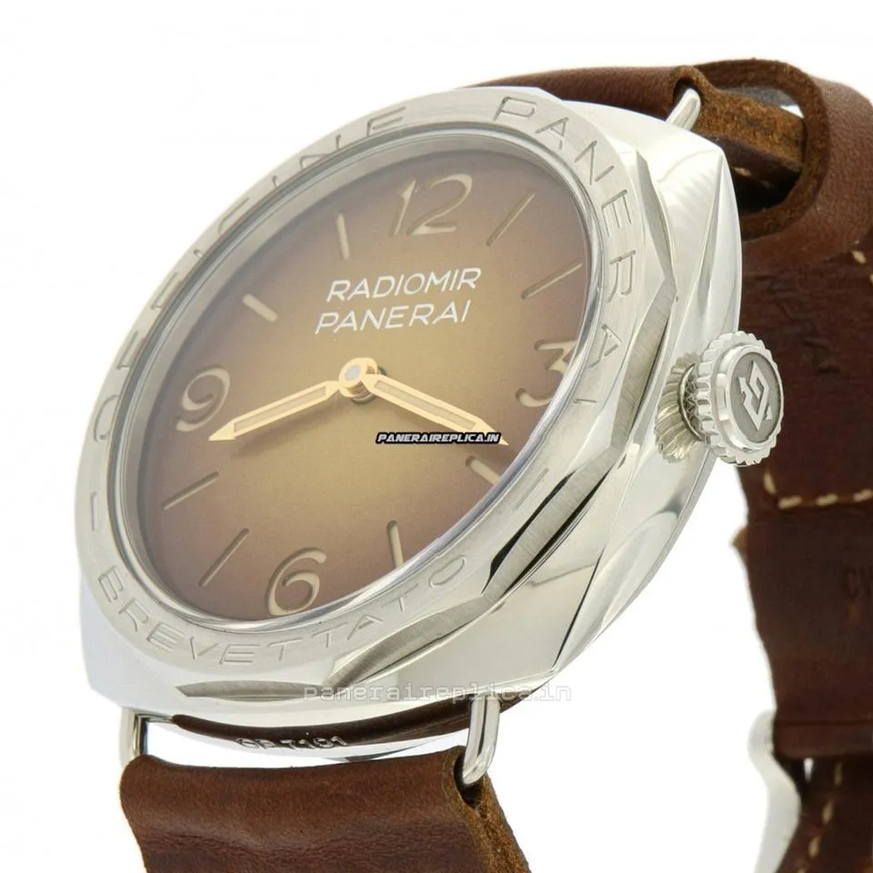 Alternative view of Suitable Replica Panerai Special Editions 47mm Steel Case Manual Winding Watch