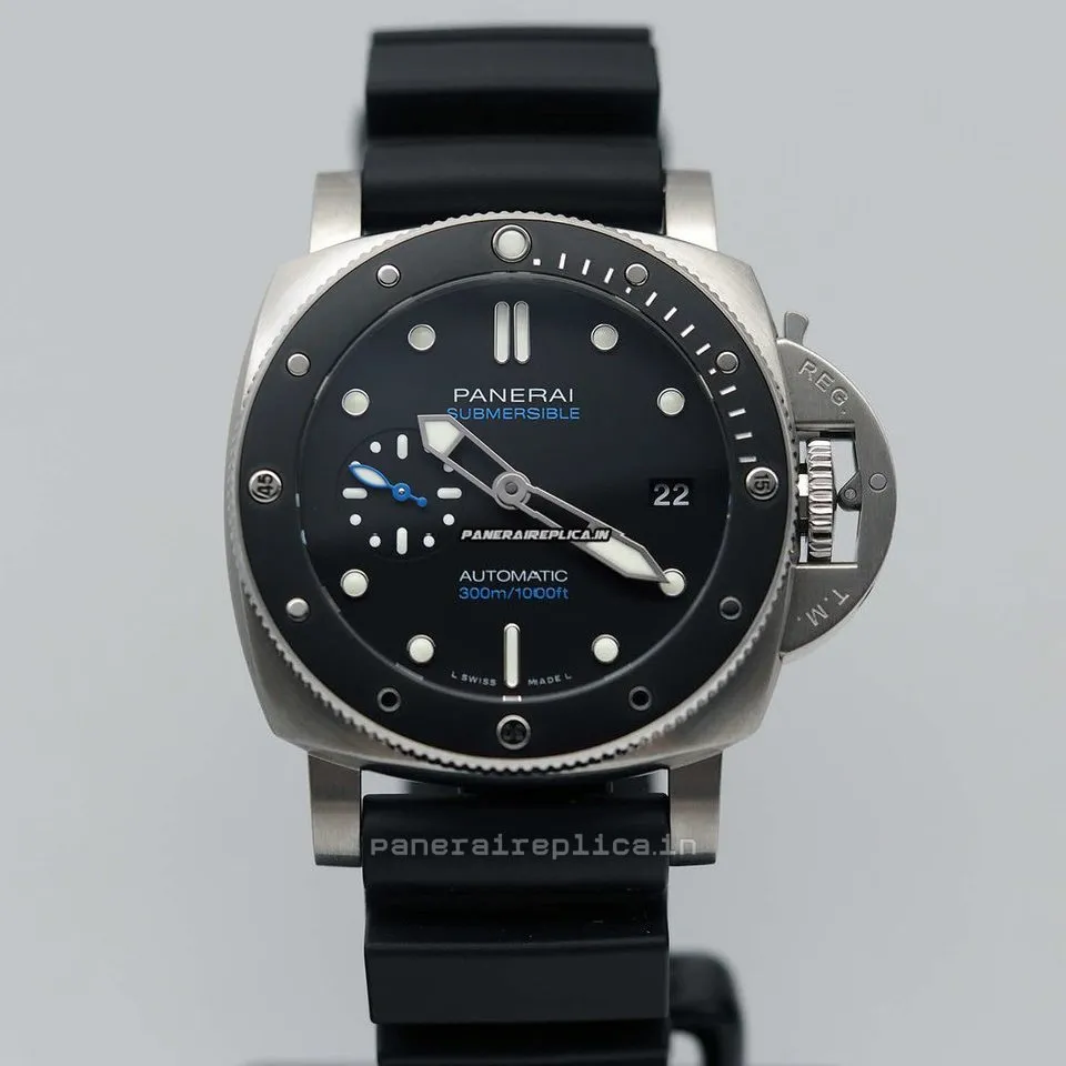 Alternative view of Ideal Replica Panerai Luminor Submersible 42mm Steel Case Mens/unisex Automatic Watch