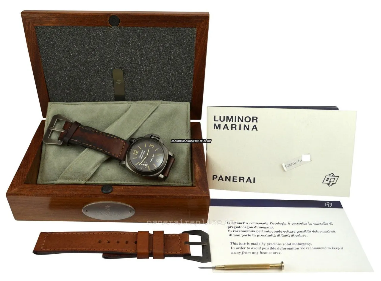 Alternative view of Appealing Replica Panerai Special Editions 44mm Steel Case Mens/unisex Manual Winding Watch