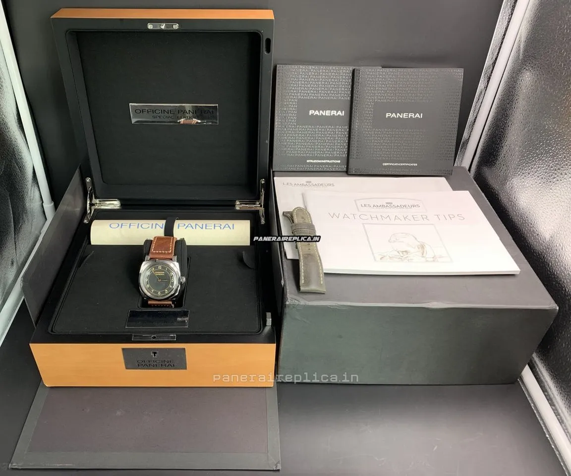 Alternative view of Suitable Replica Panerai Special Editions 47mm Steel Case Mens/unisex Manual Winding Watch